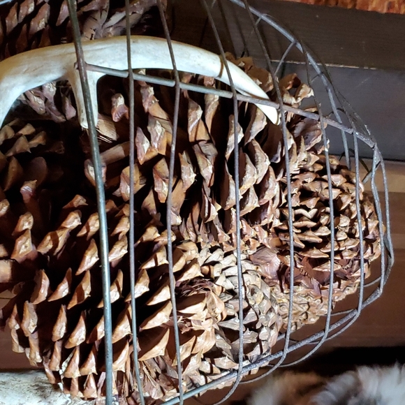 💥SOLD💥Antique wire farm basket - Picture 3 of 12